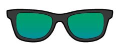 óculos esportivo lente verde